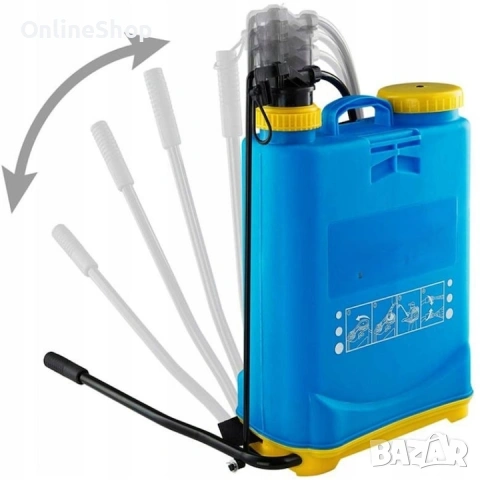 Ръчна градинска пръскачка 16 л — удобно и мощно пръскане с 4 бара, снимка 9 - Градинска техника - 53458131