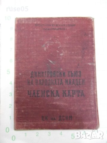 Карта членска на ДСНМ, снимка 1 - Други ценни предмети - 30495253