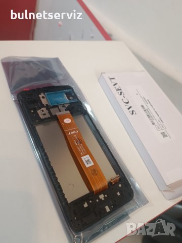 Оригинални Дисплеи за Samsung A12 с рамка, снимка 3 - Резервни части за телефони - 42513877