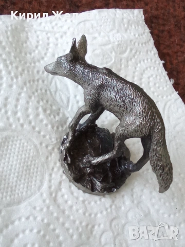 Метална фигура на лисица 🦊 54234, снимка 4 - Антикварни и старинни предмети - 53752570