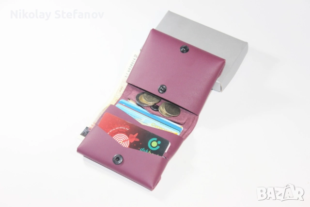 Вертикален оригами портфейл, снимка 4 - Портфейли, портмонета - 52416358