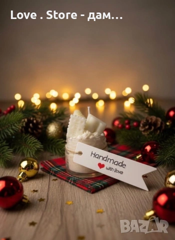 Свещи от пчелен, кокосов  или соев восък , снимка 3 - Декорация за дома - 53033586