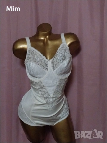  Резервирани Prima Donna 85 D Луксозно ,сатенено боди в цвят екрю , снимка 6 - Бельо - 53600928