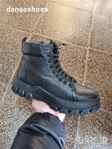 Дамски боти от естествена кожа с естествен пух - НАМАЛЕНИ!, снимка 7 - Дамски боти - 48335551