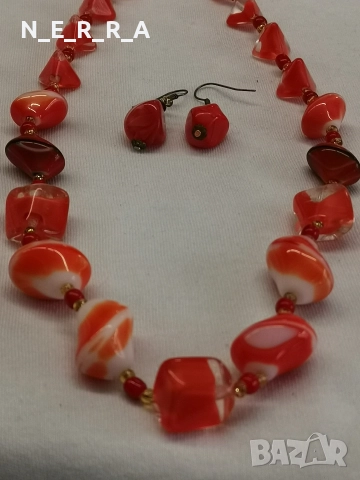 Комплект от стъкло мурано