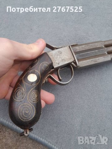 Старa РЕПЛИКA на Капсулен пистолет тип пеперница , снимка 3 - Колекции - 39064969