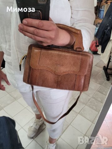 BEL SAC винтидж чанта ЕСТЕСТВЕНА КОЖА,, снимка 6 - Чанти - 41000596