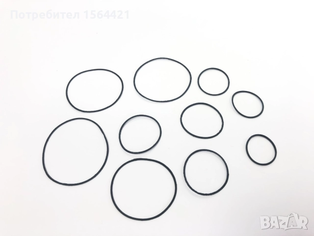 уплътнител, уплътнение за часовник, пръстени, о-пръстен, 100 бр., снимка 2 - Други инструменти - 51993731