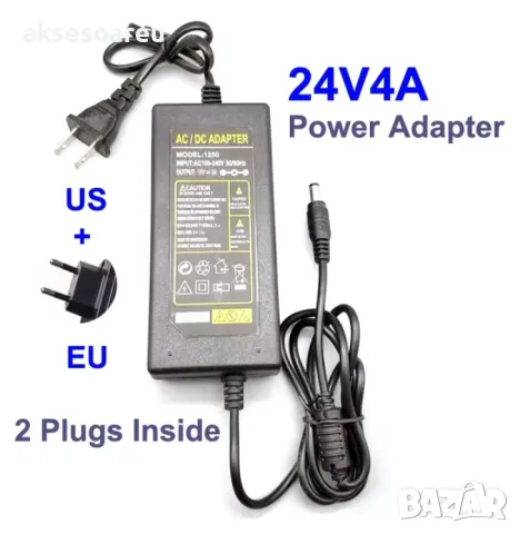 Захранване за усилвател 2 х 100 W Клас D 24 V 4 A мощност AC DC Adapter преобразувател трансформатор, снимка 7 - Ресийвъри, усилватели, смесителни пултове - 49879889