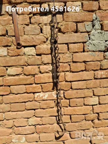 Автентичен синджир за закачане на котли, снимка 4 - Антикварни и старинни предмети - 51602599