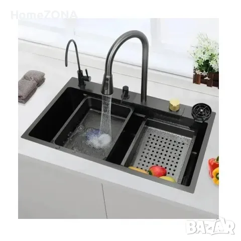 Мивка за кухня Spark 6A, водопад и Smart смесител