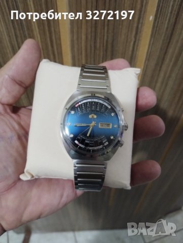 ORIENT автоматичен механичен часовник,ден от седмицата,дата,вечен календар, снимка 3 - Мъжки - 41852150