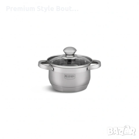 Комплект тенджери от неръждаема стомана , 10 части, Индукция, снимка 11 - Други - 53742448