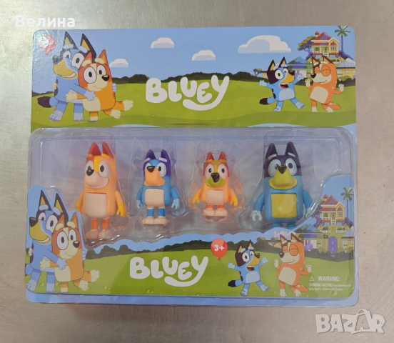 Блуи и Бинго фигурки на цялото семейство Bluey , снимка 3 - Фигурки - 44509446