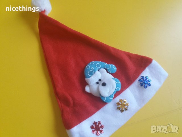 Коледна детска шапка , снимка 2 - Шапки, шалове и ръкавици - 38770810