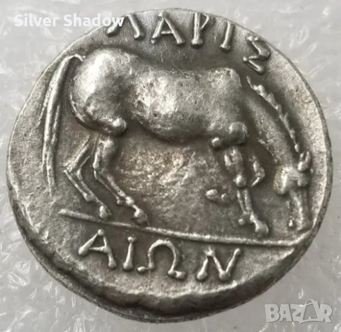 Монета Статер от областта Тесалия, гр. Лариса ( Λάρισα ) - РЕПЛИКА, снимка 2 - Нумизматика и бонистика - 31252789