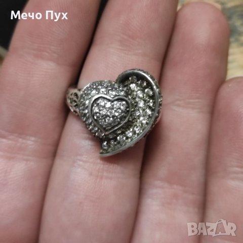 Сребърен пръстен (159), снимка 10 - Пръстени - 40940421