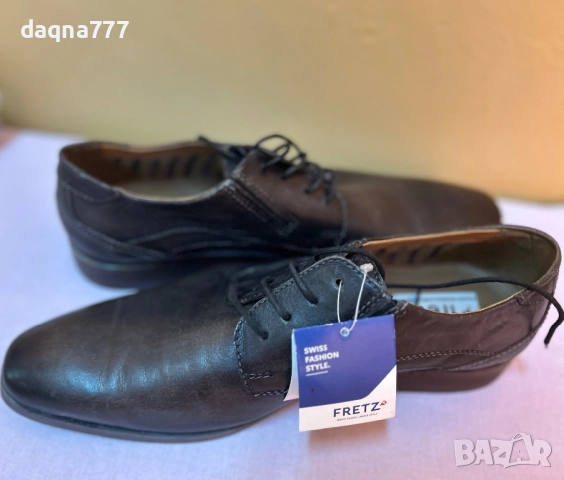 Страхотни ръчно изработени швейцарски обувки Fretz Man № 46, снимка 13 - Официални обувки - 51678561