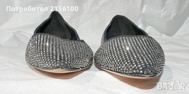Обувки дамски, с камъчета тип Сваровски от изкуствена кожа., снимка 2 - Дамски елегантни обувки - 39727257