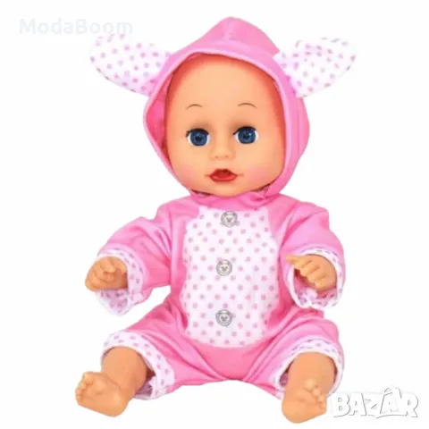 Кукла Бебе Зайче с 4 звука, 30 см, снимка 4 - Кукли - 48425579