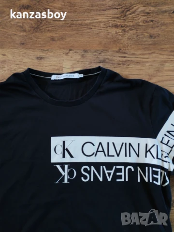 calvin klein - страхотна мъжка тениска КАТО НОВА 2XL, снимка 3 - Тениски - 50591283