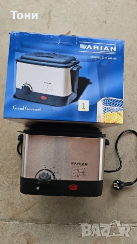 Хрупкаво удоволствие без бъркотия – Фритюрник Arian D-F.AR-06, снимка 2 - Фритюрници - 51284974