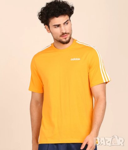 Adidas original L- Памучна тениска в жълто- портокалов цвят , снимка 1