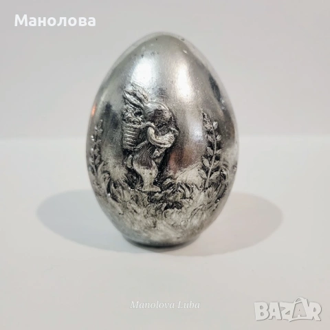 Винтидж великденска украса, заек и яйце., снимка 6 - Колекции - 53853645