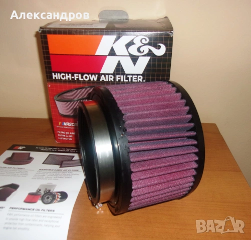 Спортен филтър K&N-оригинал, отвор 89мм, нов, промо цена!