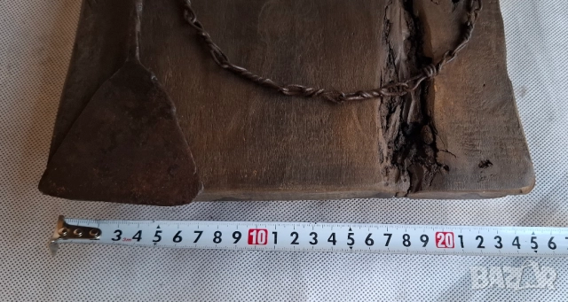 Стенен Часовник Старо Дърво с Огрибка-Арт Акцент с Характер, снимка 7 - Стенни часовници - 52617897