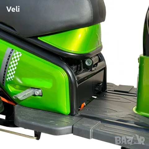 Електрическа триколка PUDDING 1500W двуместна, снимка 4 - Мотоциклети и мототехника - 48183843