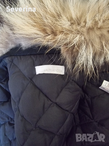 LALTRAMODA* Късо яке с естествен косъм , снимка 4 - Якета - 52431394