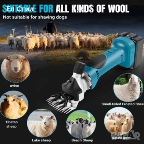 Акумулаторна машинка за подстригване на животни KraftRoyal 36V, 8.0Ah, с 2 батерии, снимка 5 - За селскостопански - 53589521