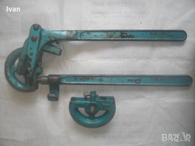 Ръчен Тръбогиб 15мм/16мм-Уред Огъване Метални Тръби-Старо Качество-Немски-DAKO-Регулация Радиус 