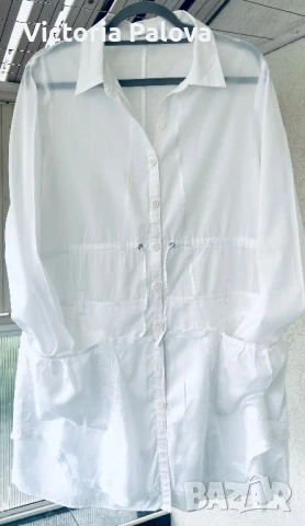 Бяла риза/туника SANDWICH_ , снимка 7 - Ризи - 50503774