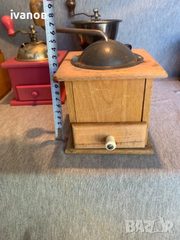стара дървена мелничка за кафе  5, снимка 2 - Антикварни и старинни предмети - 42483975