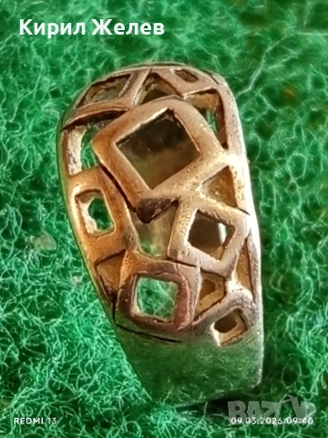 Екстравагантен сребърен пръстен Арт бижу майсторска ръчна изработка 54184, снимка 3 - Пръстени - 53762749