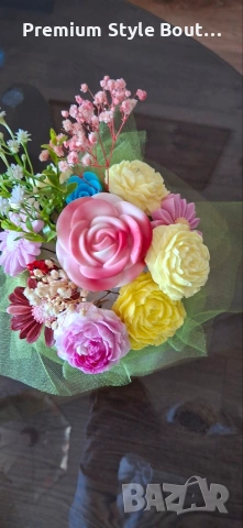 ръчно изработени букети , снимка 10 - Изкуствени цветя - 53752942