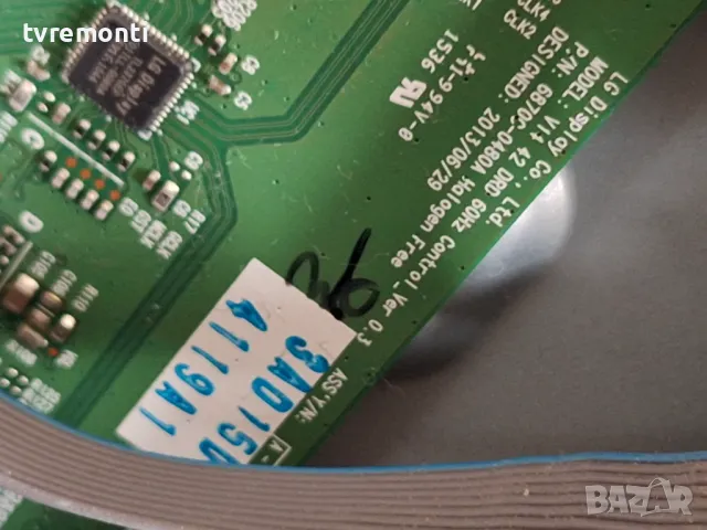 T-Con Board 6871L-4119A 6870C-0480A for LG 42LF561V DISPLAY LC420DUE-MGA4, снимка 2 - Части и Платки - 47782293