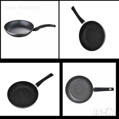 Тиган Goldmann GM 1301-26, 26x5см., Алуминий, Мрам. покр., Черен