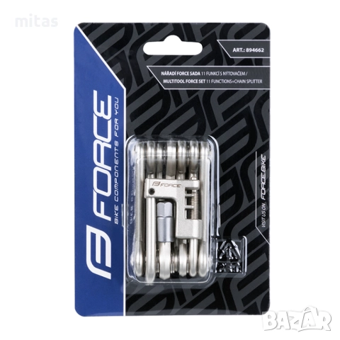 Многофункционален инструмент за велосипед FORCE ECO - 11 функции, снимка 4 - Аксесоари за велосипеди - 38820287