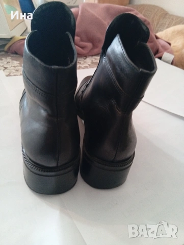 Черни боти на LorenzoLuciano естеств.кожа, Made in Brazil, снимка 3 - Дамски боти - 53485000
