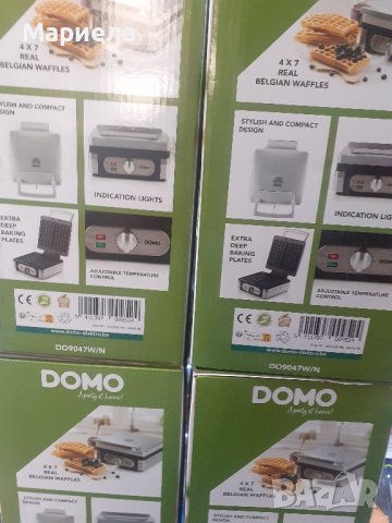 Мощен Гофретник DOMO, 1400W Машина за гофрети Domo , Регулируема температура, снимка 9 - Гофретници - 41226946