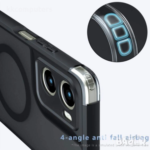 Магнитен Armor калъф (PC+ TPU) за Motorola Moto G06 4G / Moto G06 Power 4G- Magsafe, Вкл. Протектор,, снимка 4 - Калъфи, кейсове - 52725868