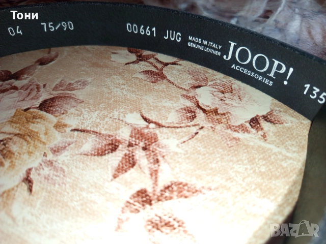 JOOP ITALY Нов Мъжки Колан Изцяло от Естествена Кожа 95см., снимка 4 - Колани - 52703329