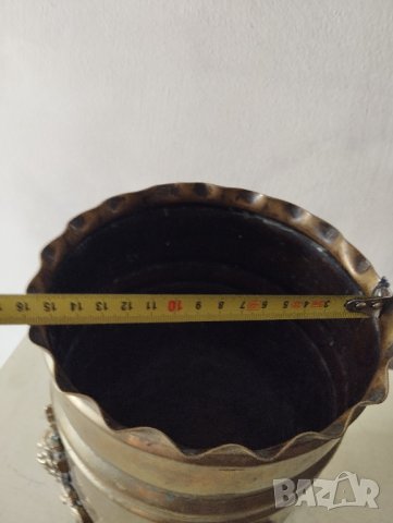 стар месингов съд,кашпа, снимка 4 - Други ценни предмети - 41931987