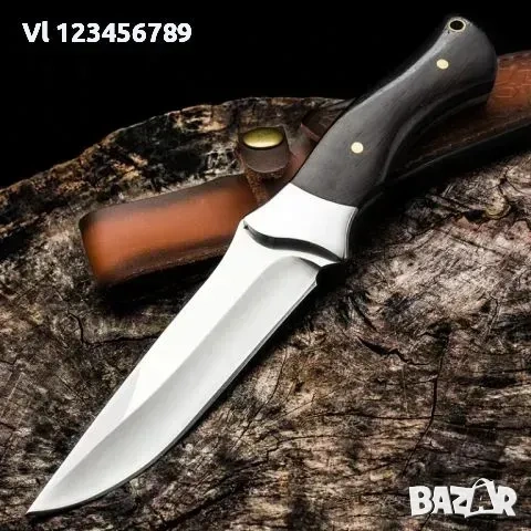 Бутиков ловен нож 98х220 мм, кожена кания , снимка 2 - Ножове - 53853956