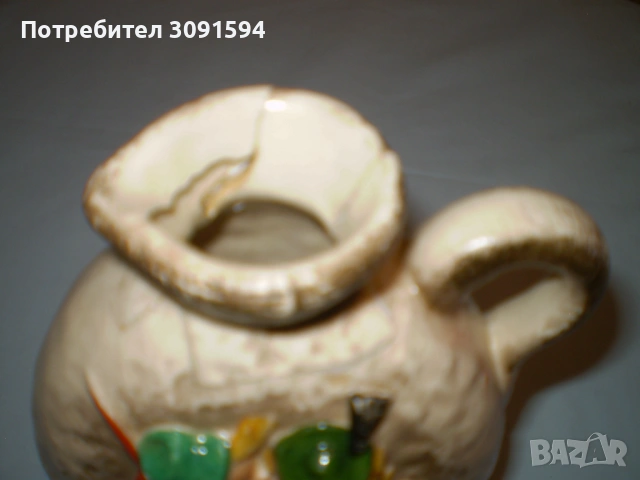 Винтидж декантер Goebel, керамична бутилка  , момче, целелува момичеуващо момиче, снимка 12 - Антикварни и старинни предмети - 53100353