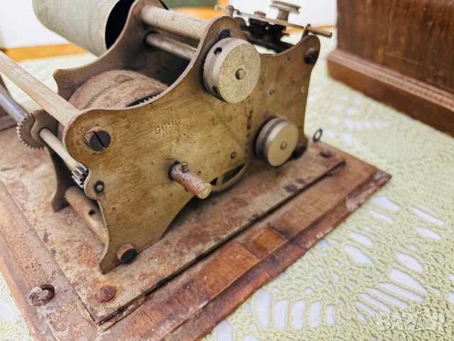 Фонограф винтидж аудио грамофон , снимка 3 - Грамофони - 53492498