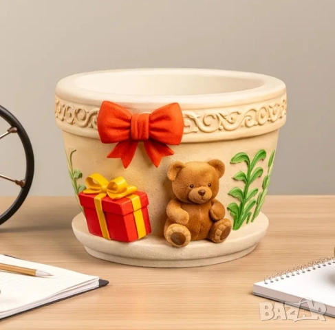 Молд кашпа с мече , снимка 4 - Форми - 53857344